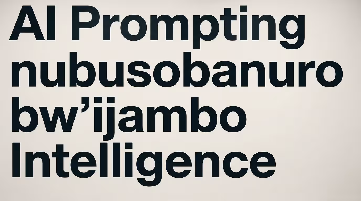 Uko Wabaza AI (How to Ask AI) - AI Prompting